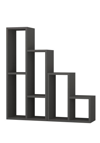 FUNZI LIVING Sule bogreol - antracitgr melamin