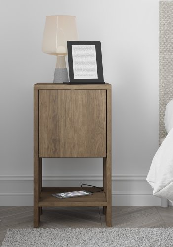 FUNZI LIVING Ema natbord, m. 1 lge og 1 hylde - Hitit melamin (30x30)