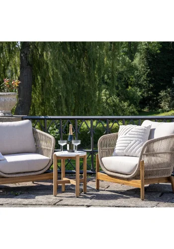 HOUSE NORDIC  Terracina Havembelst - Sidebord og 2 loungestole