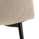 ACT NORDIC Celia spisebordsstol - beige stof og sort stl