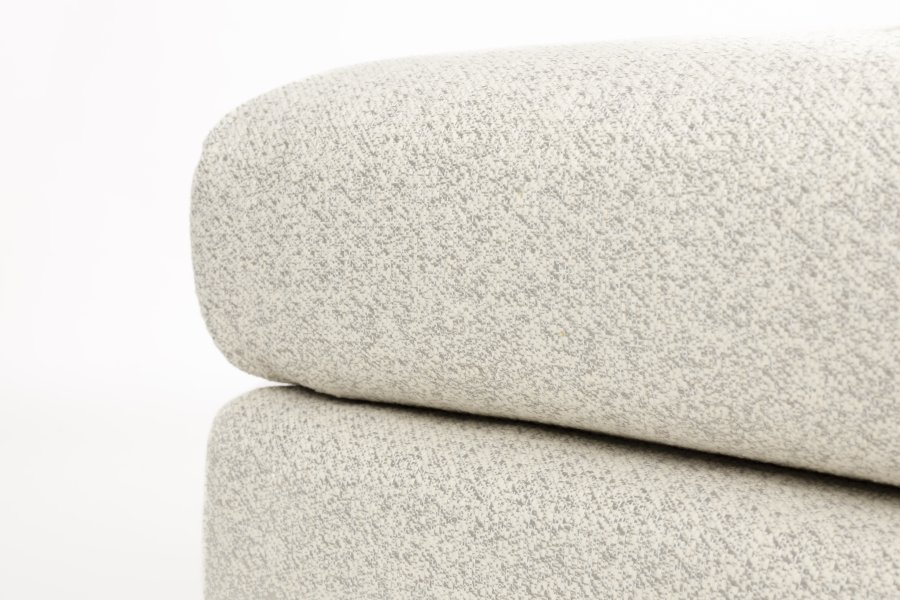 ZUIVER Mississippi udendrs fodskammel - beige olefin fiber/polyester