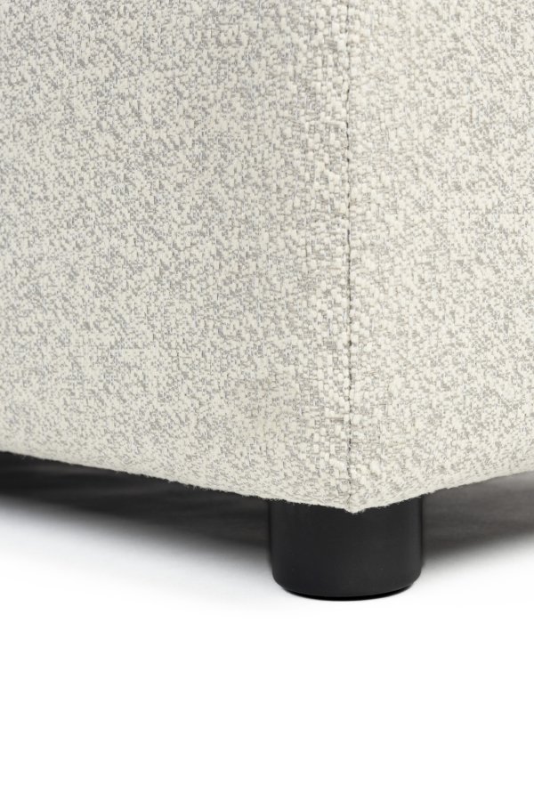 ZUIVER Mississippi udendrs fodskammel - beige olefin fiber/polyester