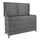 HOUSE NORDIC Hyndeboks, aluminium, gr, stor, 160x82x85 cm, 650 L