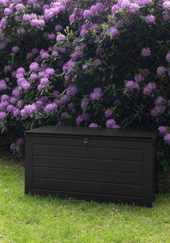 HOUSE NORDIC Hyndeboks, plastik, sort, 146,5x71x75 cm, 680 L