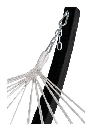 HOUSE NORDIC Hngekje p trstativ, lrk, bomuld/polyester, sort/gr/hvid