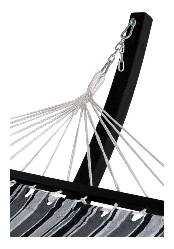 HOUSE NORDIC Hngekje p trstativ, lrk, bomuld/polyester, sort/gr/hvid