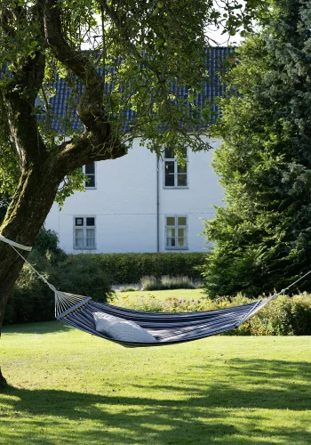 HOUSE NORDIC Hngekje, polyester/bomuld, lrk, sort/gr/hvid