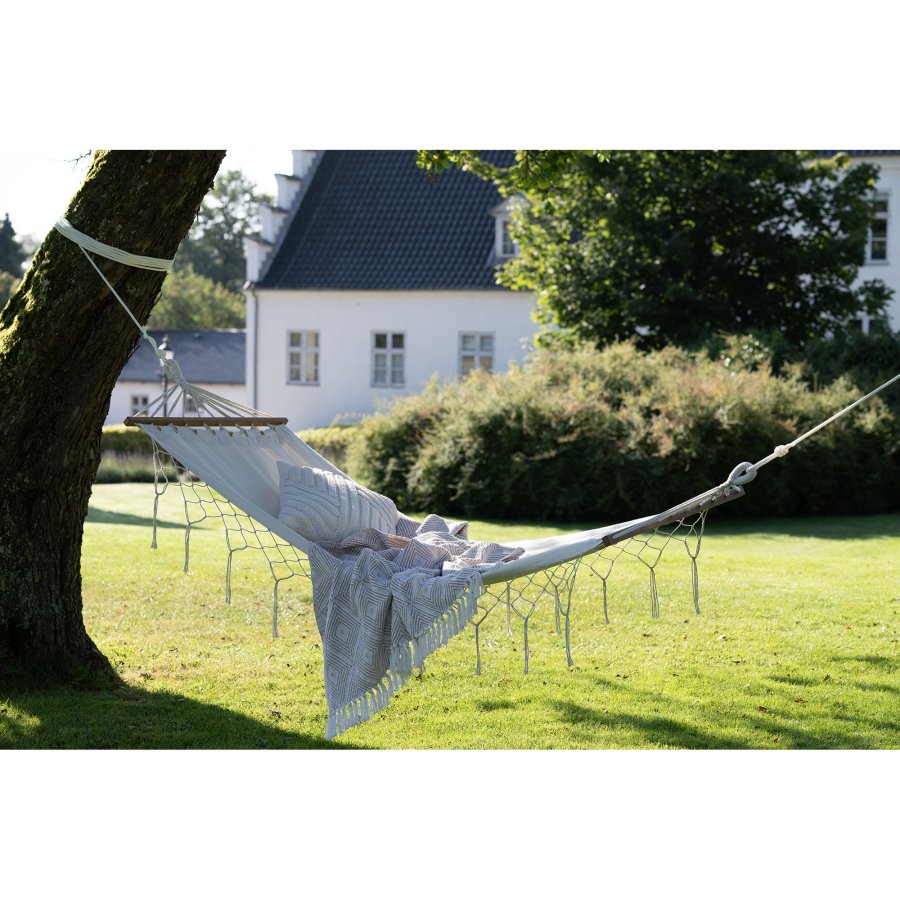 HOUSE NORDIC  Edessa Hngekje - Hngekje, polyester/bomuld, lrk, off white