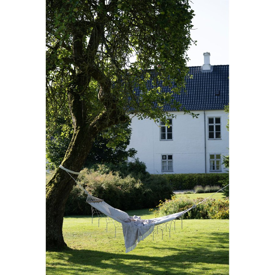 HOUSE NORDIC  Edessa Hngekje - Hngekje, polyester/bomuld, lrk, off white