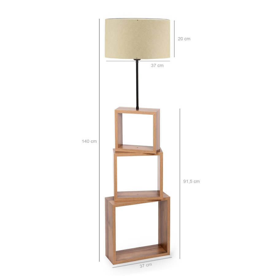 LUMI Civitavecchia gulvlampe i tr -780SGN1961