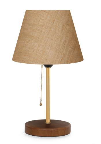 LUMI AYD 3137 bordlampe - creme stof, metal og tr