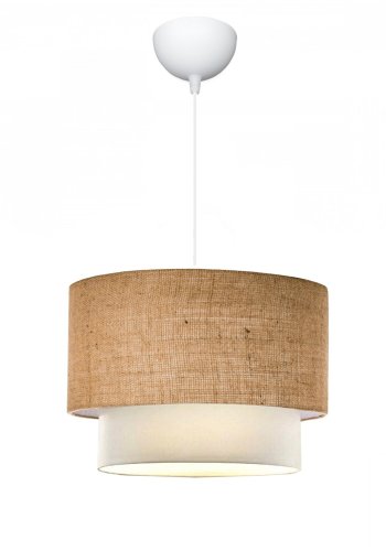 LUMI AYD loftlampe, rund - beige stof (30)