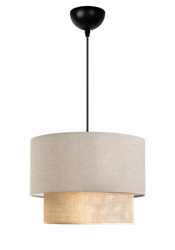 LUMI AYD loftlampe, rund - creme stof (25)