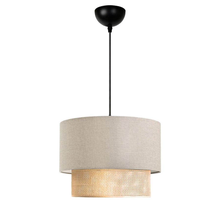 LUMI AYD loftlampe, rund - creme stof (25)