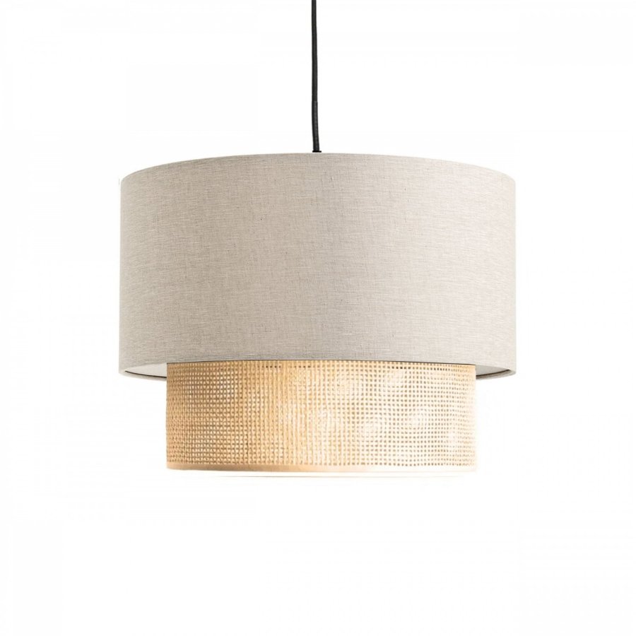 LUMI AYD loftlampe, rund - creme stof (25)