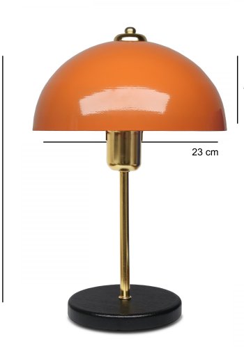 LUMI AYD 3666 bordlampe - orange metal