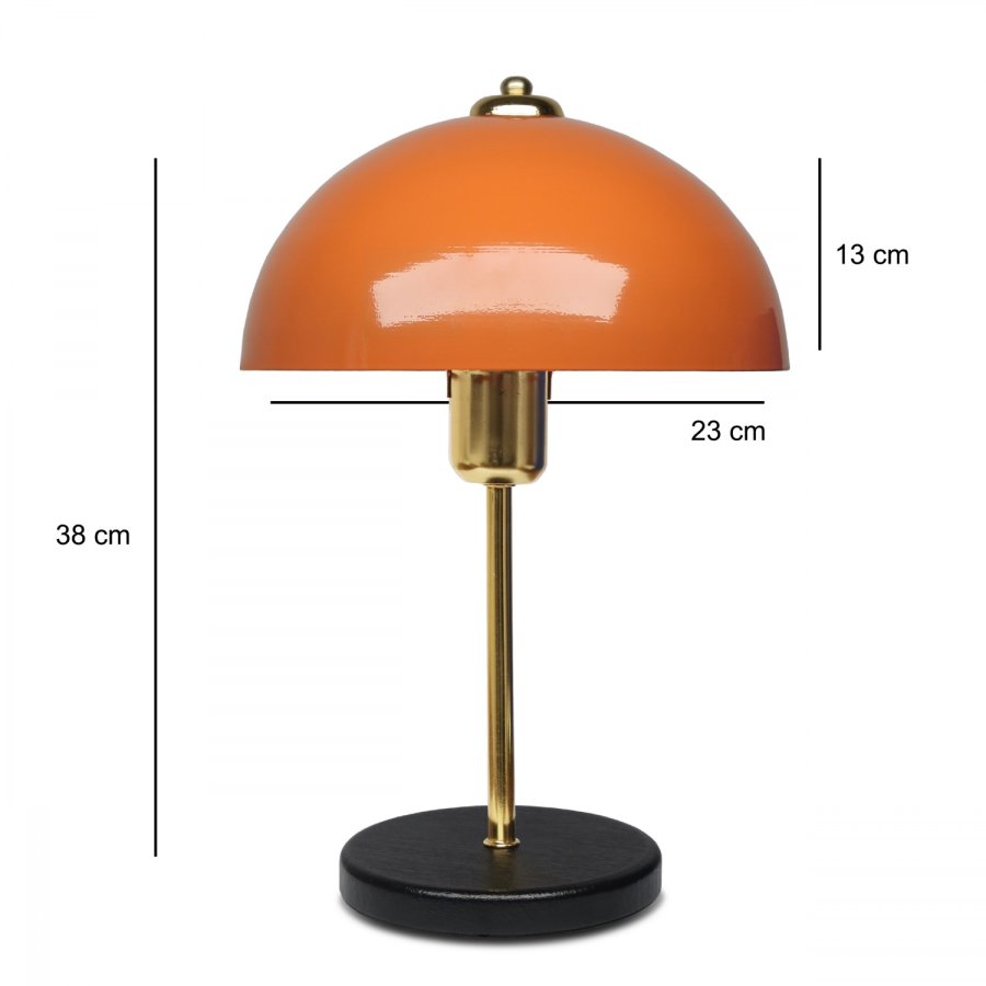 LUMI AYD 3666 bordlampe - orange metal
