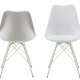 ACT NORDIC Eris spisebordsstol - hvid plastik/kunstlder/metal 