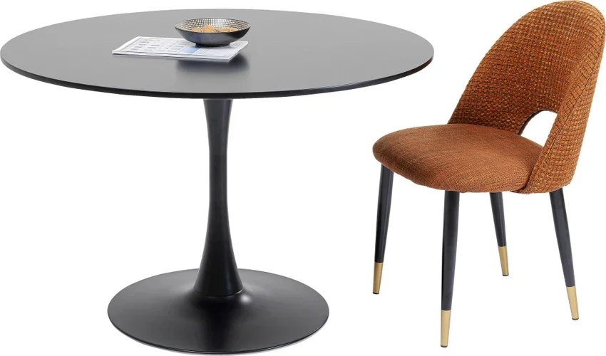 KARE DESIGN Schickeria sofabord, rund - sort MDF og sort stl (110)