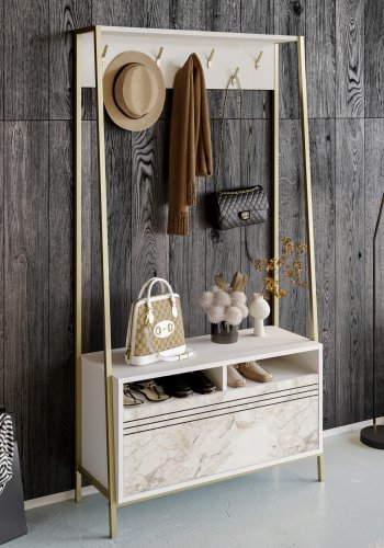 FUNZI LIVING Devin - Hvid - Entrést