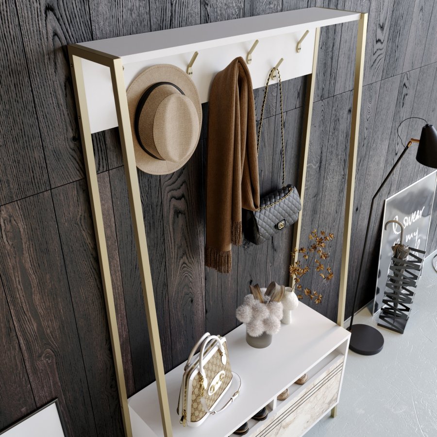 FUNZI LIVING Devin - Hvid - Entrést