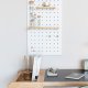 ZUIVER Bundy Pegboard organizer - hvid jern og bambustr