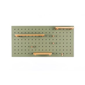 ZUIVER Bundy Pegboard organizer - grn jern og bambustr
