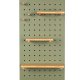 ZUIVER Bundy Pegboard organizer - grn jern og bambustr