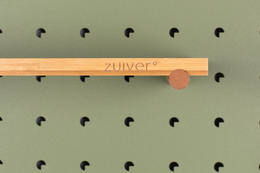 ZUIVER Bundy Pegboard organizer - grn jern og bambustr