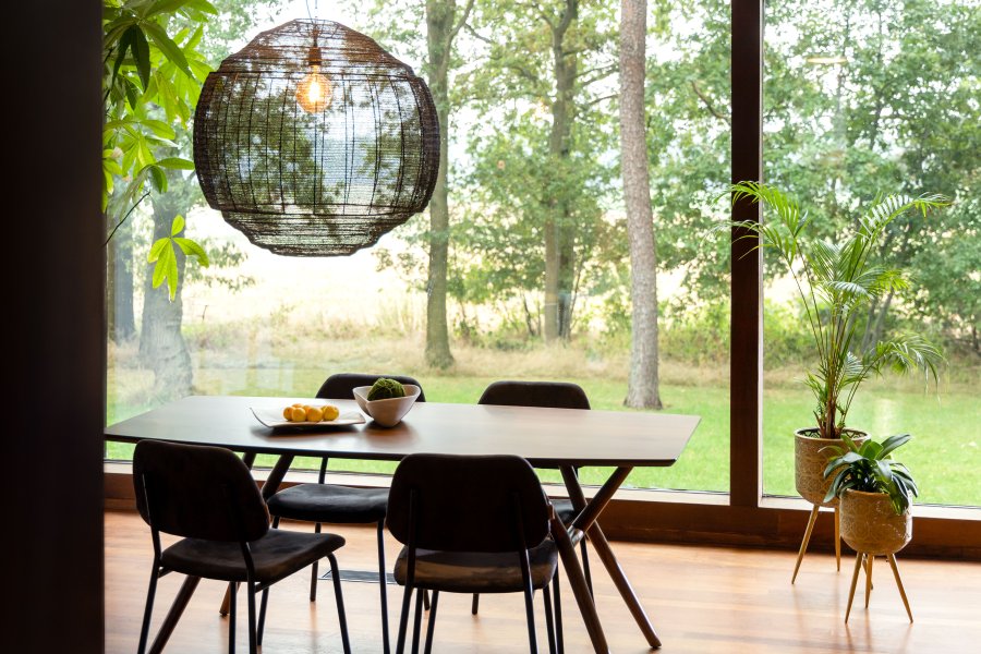 DUTCHBONE Botanisk urtepotteskjuler M - messing jern