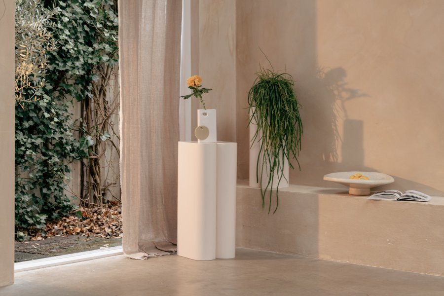 ZUIVER Shape piedestal - beige jern (st med 2)