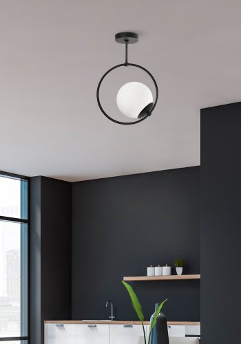 LUMI GMN loftlampe - sort metal