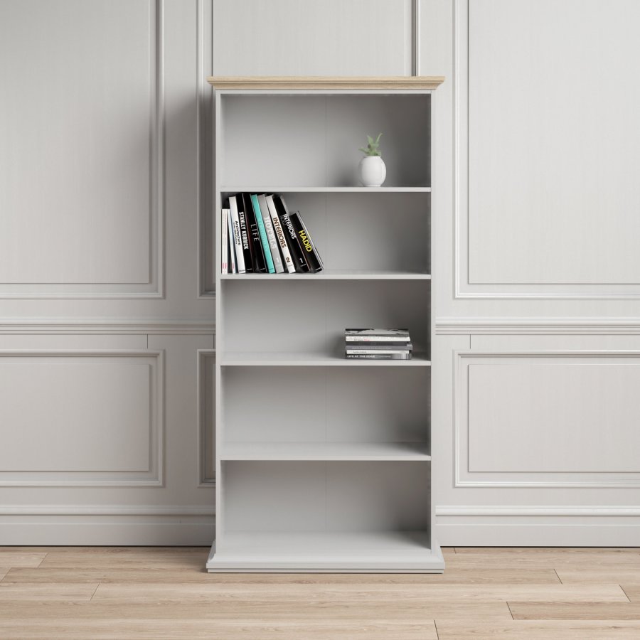 TVILUM Paris bogreol - hvid tr, m. 4 hylder