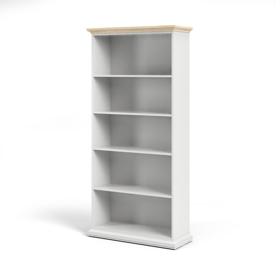 TVILUM Paris bogreol - hvid tr, m. 4 hylder