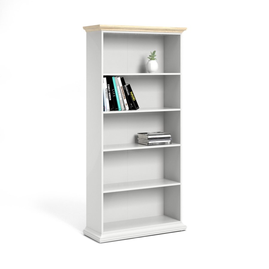 TVILUM Paris bogreol - hvid tr, m. 4 hylder