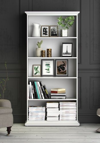 TVILUM Paris reol -Hvidt tr, 4 hylder