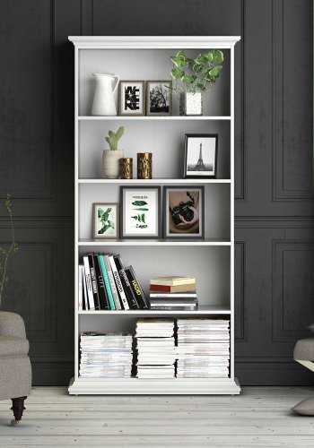 TVILUM Paris bogreol - hvid tr, m. 4 hylder