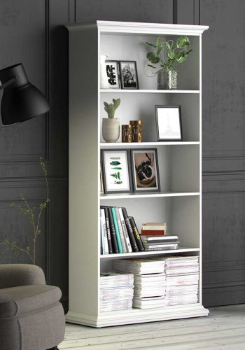 TVILUM Paris bogreol - hvid tr, m. 4 hylder