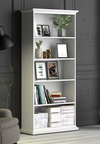 TVILUM Paris bogreol - hvid tr, m. 4 hylder