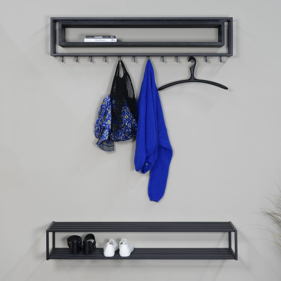 SPINDER DESIGN 120 School Black Edition knagerkke, m. 1 rum - sort stl