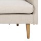 ACT NORDIC Milly 2 pers. sofa med chaiselong, vendbar - beige stof og natur gummitr