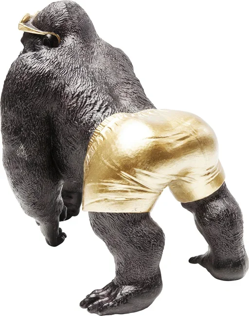 KARE DESIGN Monkey Beach figur - bronze og guld polyresin (H:30cm)