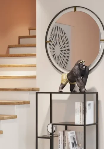 KARE DESIGN Monkey Beach figur - bronze og guld polyresin (H:30cm)