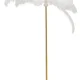 KARE DESIGN Feather Palm gulvlampe - hvid strudsefjer og messing stl