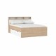 TVILUM Ikast Seng med 2 skuffer 140x190, Jackson Hickory/Hvid, 149,8 x 206 x 96,8 cm