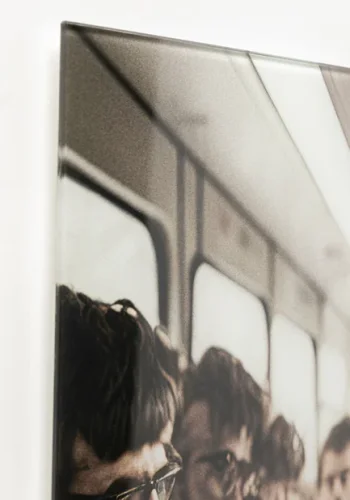 KARE DESIGN Commuter Monkey glasbillede, kvadratisk - multifarvet lamineret glas (60x60)