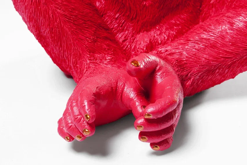 KARE DESIGN Monkey Kikazaru sparebsse - rd polyresin (H:35)