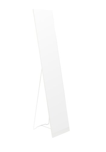 WHITE LABEL LIVING Stand Mirror gulvspejl, rektangulr - spejlglas og hvid stl (147,5x30,5)