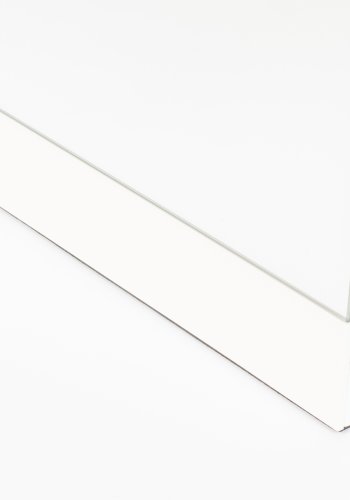 WHITE LABEL LIVING Stand Mirror gulvspejl, rektangulr - spejlglas og hvid stl (147,5x30,5)