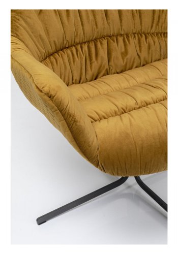 KARE DESIGN Bristol Yellow drejestol m. armln - gul fljl og stl